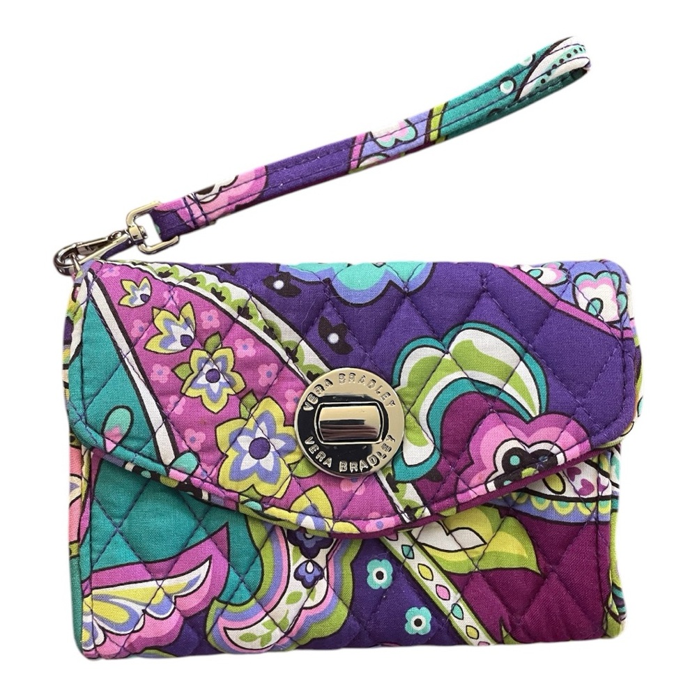 Vera Bradley Turn-Lock Accordion Wristlet Wallet